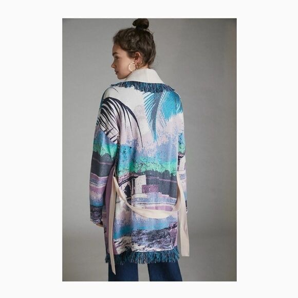 Anthropologie Aldomartins Moira Fringed Cardigan - Picture 3 of 3